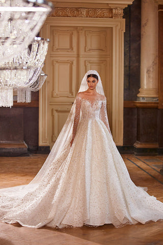Royal Frances Beaded Wedding Dress - By Baano