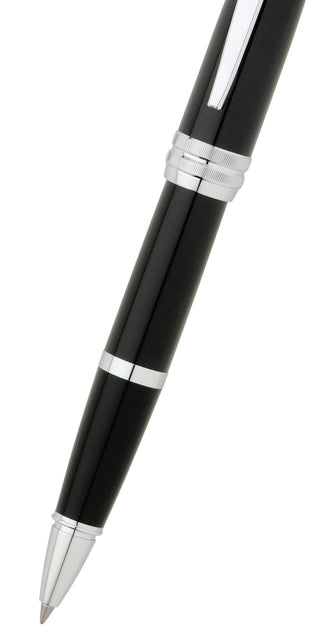 Bailey™ Black Lacquer Rollerball Pen - By Baano