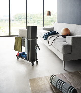 Fitness Equipment Storage Cart - Steel - By Baano