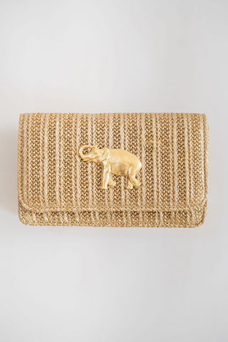 Ruby - Gold Fabric - Charms