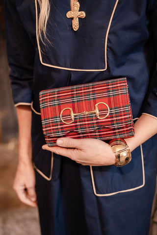 Ruby Scalloped - Red Plaid