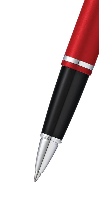 Calais™ Matte Metallic Crimson Rollerball Pen - By Baano