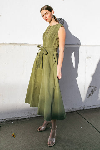 DELICATE DREAMS WOVEN MIDI DRESS - By Baano