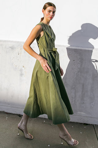 DELICATE DREAMS WOVEN MIDI DRESS - By Baano