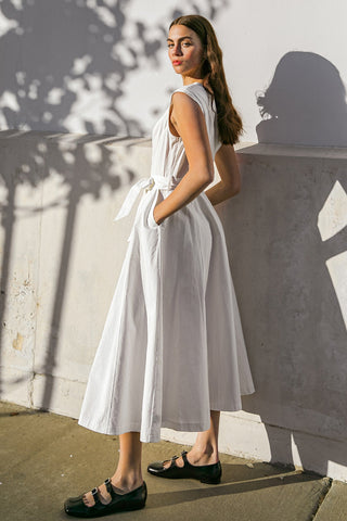 DELICATE DREAMS WOVEN MIDI DRESS - By Baano