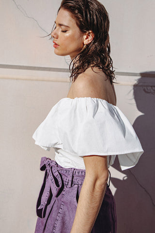 TIME FOR SOMETHING WOVEN TOP - By Baano