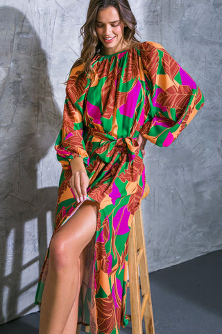 CUE THE CHIC WOVEN MIDI DRESS - By Baano