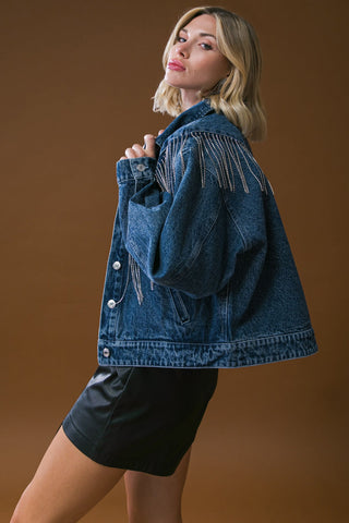 STUNNING EXCELLENCE WASHED DENIM JACKET - By Baano