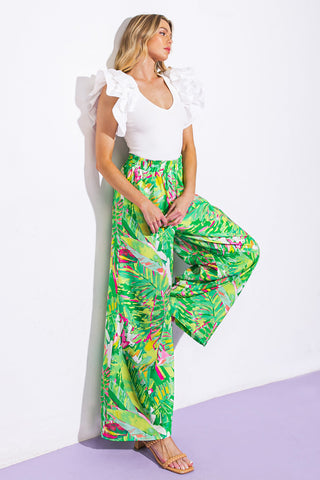 REACH OUT MY WOVEN PANTS - By Baano