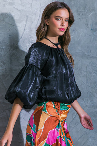 SIMPLY FAVORED WOVEN TOP - By Baano