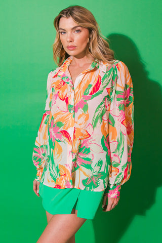 BORN TO SPARKLE WOVEN TOP - By Baano