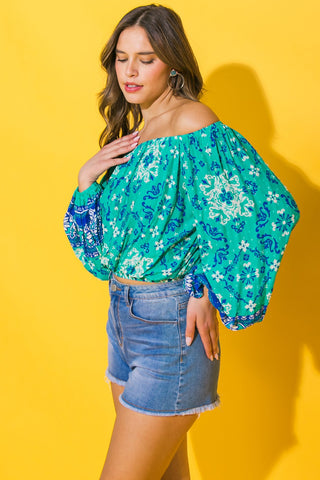 SEND MY LOVE WOVEN TOP - By Baano