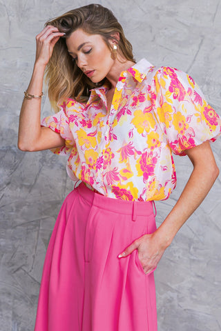 EFFORTLESS OUTLOOK WOVEN TOP - By Baano