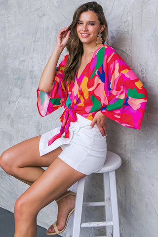 LOVE YOU LIKE WOVEN TOP - By Baano