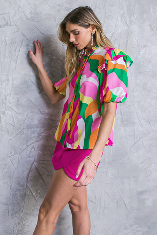 MAKE THEM PROUD WOVEN TOP - By Baano