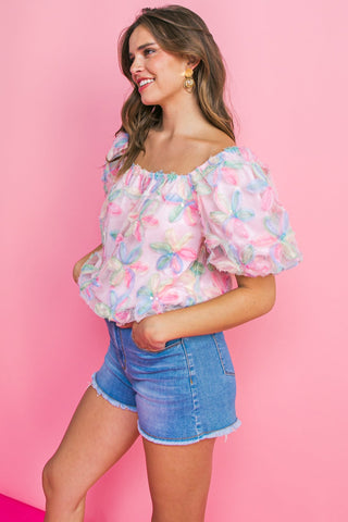 LIFETIME OF LOVE WOVEN TOP - By Baano