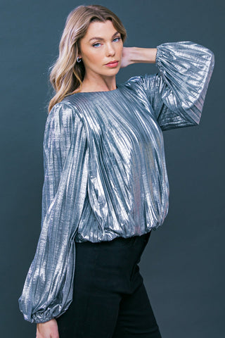 KEY IT DOWN WOVEN TOP - By Baano