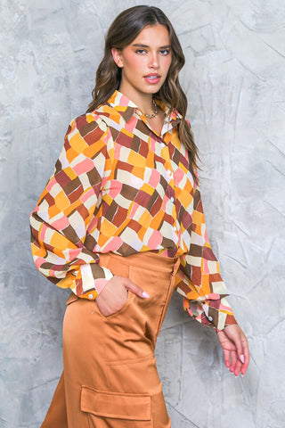 ENJOY EACH DAY WOVEN TOP - By Baano