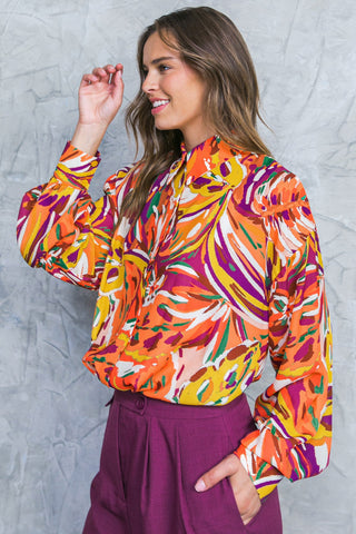 FAMOUS BEHAVIOR WOVEN TOP - By Baano