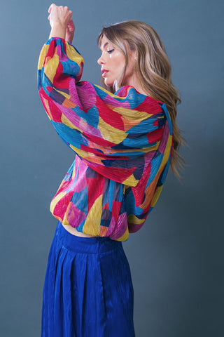 FEELING DELIGHTFUL WOVEN TOP - By Baano