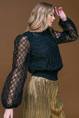 SWEETLY CAPTIVTING WOVEN TOP - By Baano