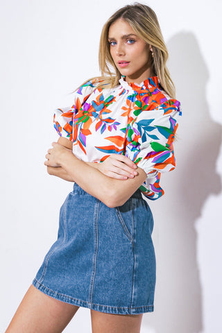 BRAVE NEW WORLD WOVEN TOP - By Baano