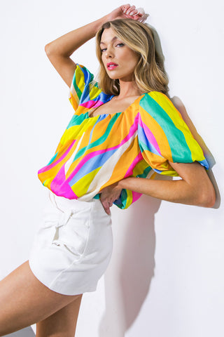 BEAUTIFUL MELODY WOVEN TOP - By Baano