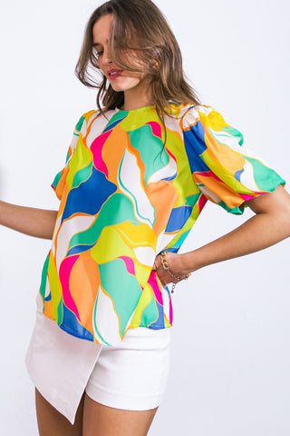 COASTAL VIBES WOVEN TOP - By Baano