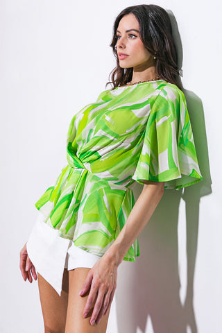 EASY TO SAY WOVEN TOP - By Baano