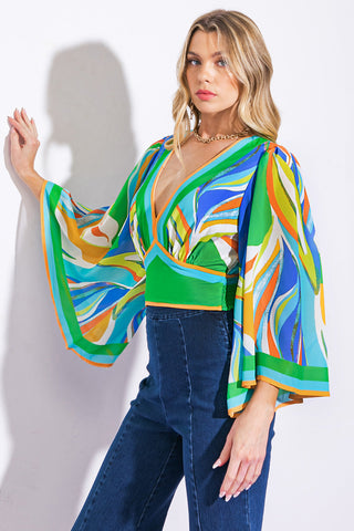 WE BELONG TOGETHER WOVEN CROP TOP - By Baano