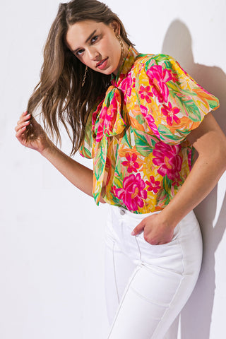 DAY DOWNTOWN WOVEN TOP - By Baano