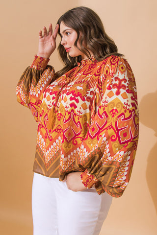 PRETTY ON POINT WOVEN TOP - By Baano