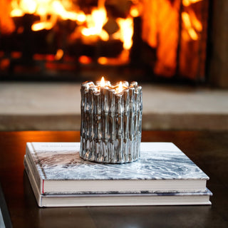 Silver Sagano Candle - By Baano