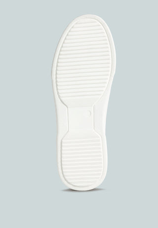 Schick Lace Up Leather Sneakers