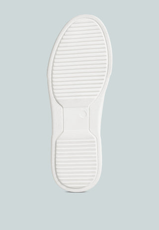 Schick Lace Up Leather Sneakers