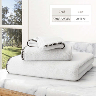 Cotton Border-Stitched 6-Piece Towel Set - Valery Collection Great Bay Home
