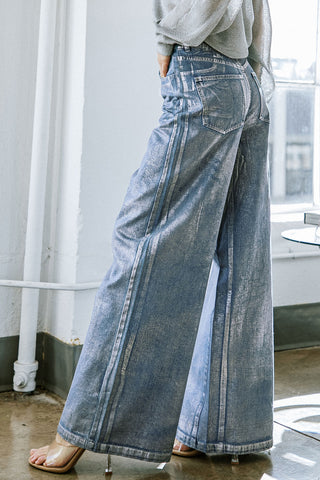 PEACE AND JOY DENIM PANTS - By Baano