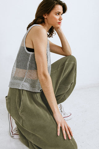 LOST IN THE WAVES WOVEN TANK TOP - By Baano