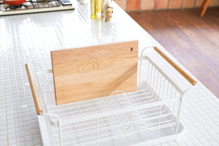 Dish Rack - Steel + Wood Yamazaki Home