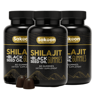 Himalayan Shilajit Gummies with Black Seed Oil - By Baano