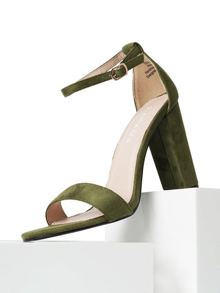 Shirley | Olive Suede