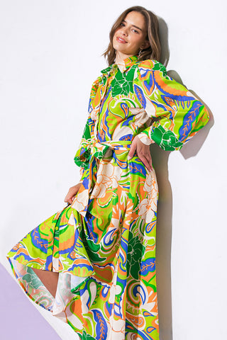 DESIRABLE STYLE WOVEN MIDI DRESS - By Baano