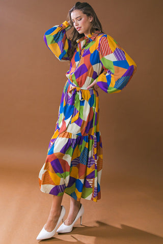 REMARKABLE FLAIR WOVEN MIDI DRESS - By Baano