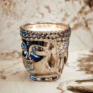 Silver Buddha Candle - By Baano