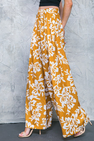 LET THE LIGHT IN BROWN WOVEN PANTS - By Baano