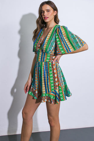 REFRESHING BEAUTY WOVEN ROMPER - By Baano