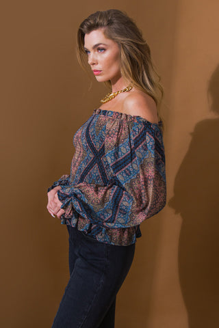 BOHO RAINBOW WOVEN TOP - By Baano