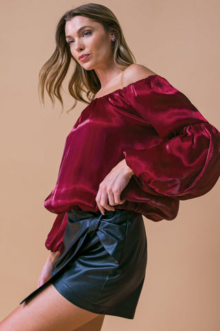 SIMPLY FAVORED WOVEN TOP - By Baano