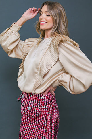 THINK OF ME WOVEN TOP - By Baano