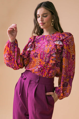 READY FOR WHAT'S NEXT WOVEN TOP - By Baano